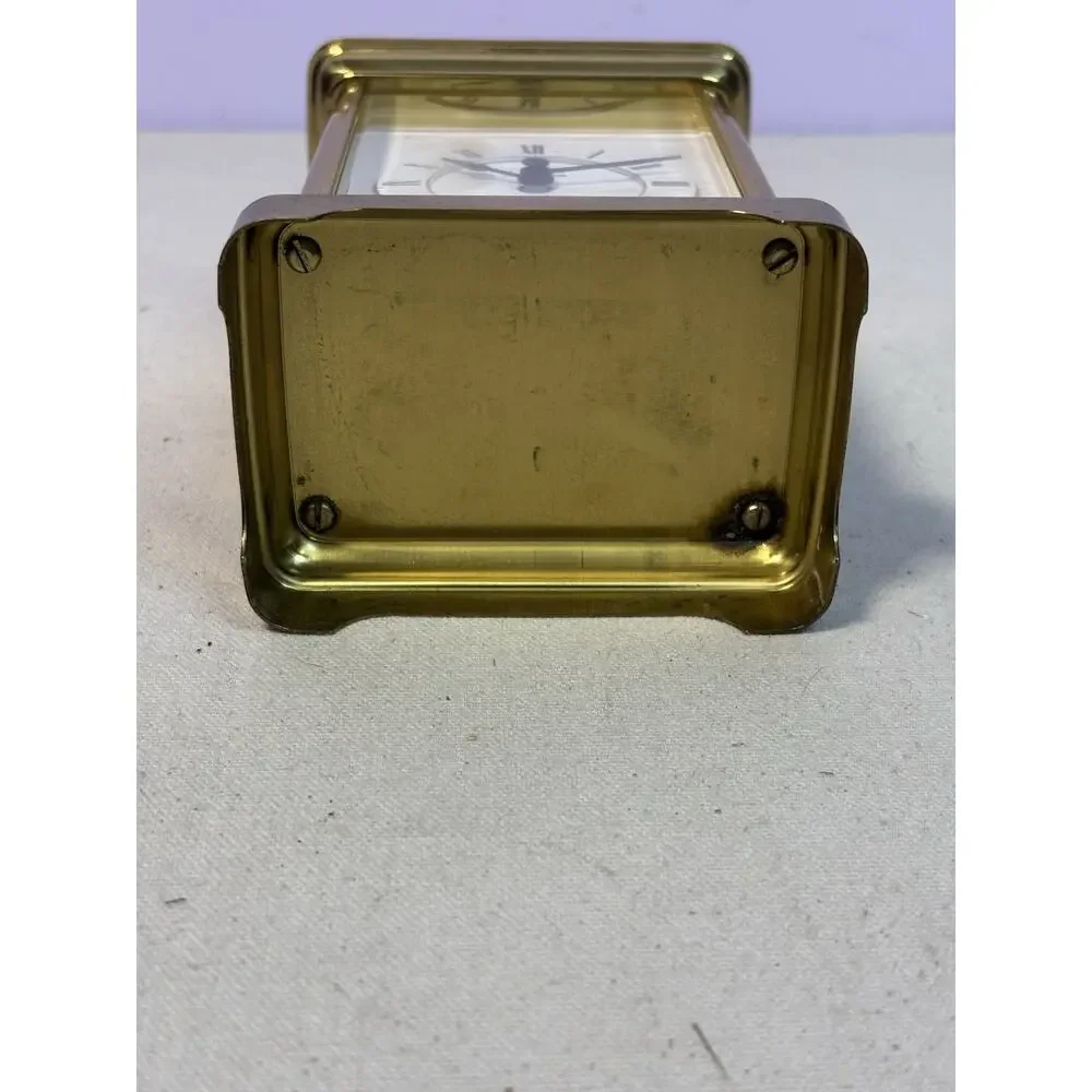 Neiman Marcus Quartz Gold Tone Carriage Clock West Germany